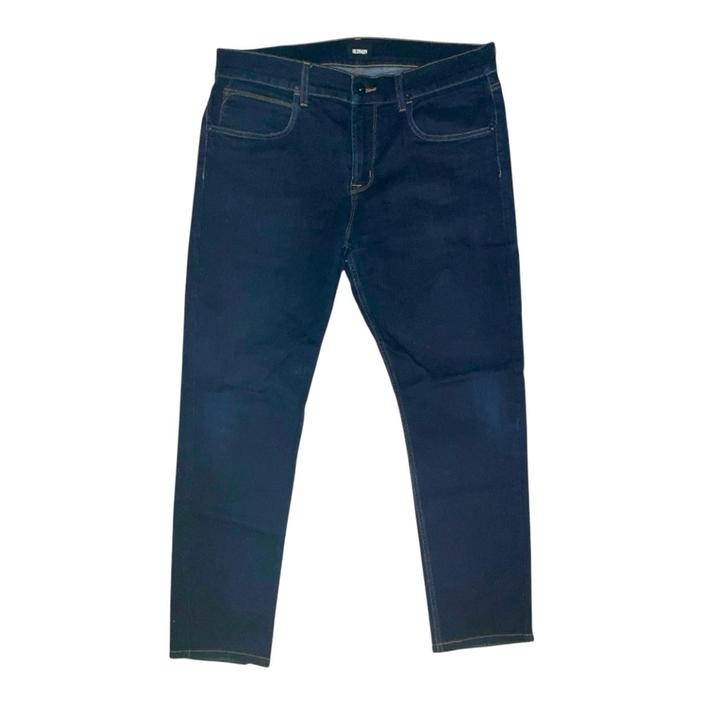 👖 Hudson Byron‎ Straight Leg Jeans Men’s Size 36 Dark Wash Denim 🔥